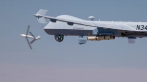 General Atomics, AeroVironment Demonstrate Loitering Munition Launch From MQ-9 Drone