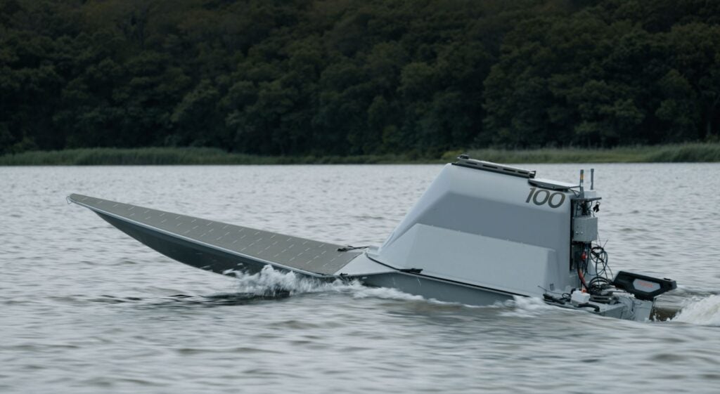 A HavocAI’s 14-foot autonomous Rampage Unmanned Surface Vessel (USV) has a range of 150 nautical miles and a top speed of 15 knots. (Image: HavocAI)