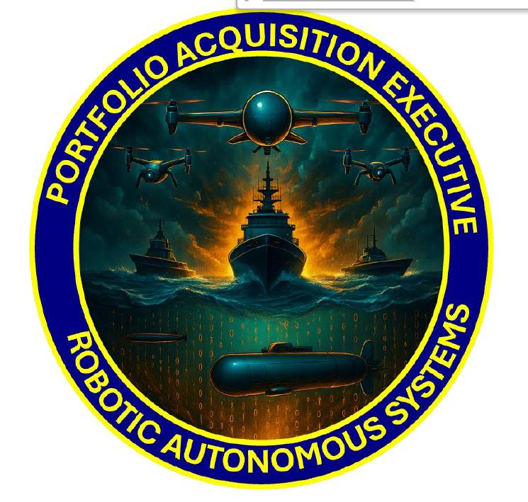 Conceptual logo for the Program Acquisition Executive Robotic Autonomous Systems (PAE RAS)