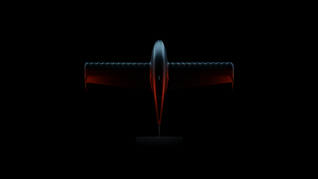 A rendering of the Mach Industries Atlas UAS for the Defense Innovation Unit and Navy Runway Independent Maritime Expeditionary Strike (RIMES) program. (Image: Mach Industries)