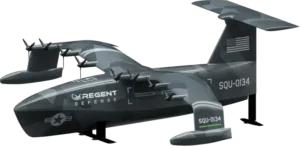 Rhode Island-based seaglider developer REGENT’s Squire Seaglider Unmanned Surface and Aerial Vehicle drone. (Image: REGENT)