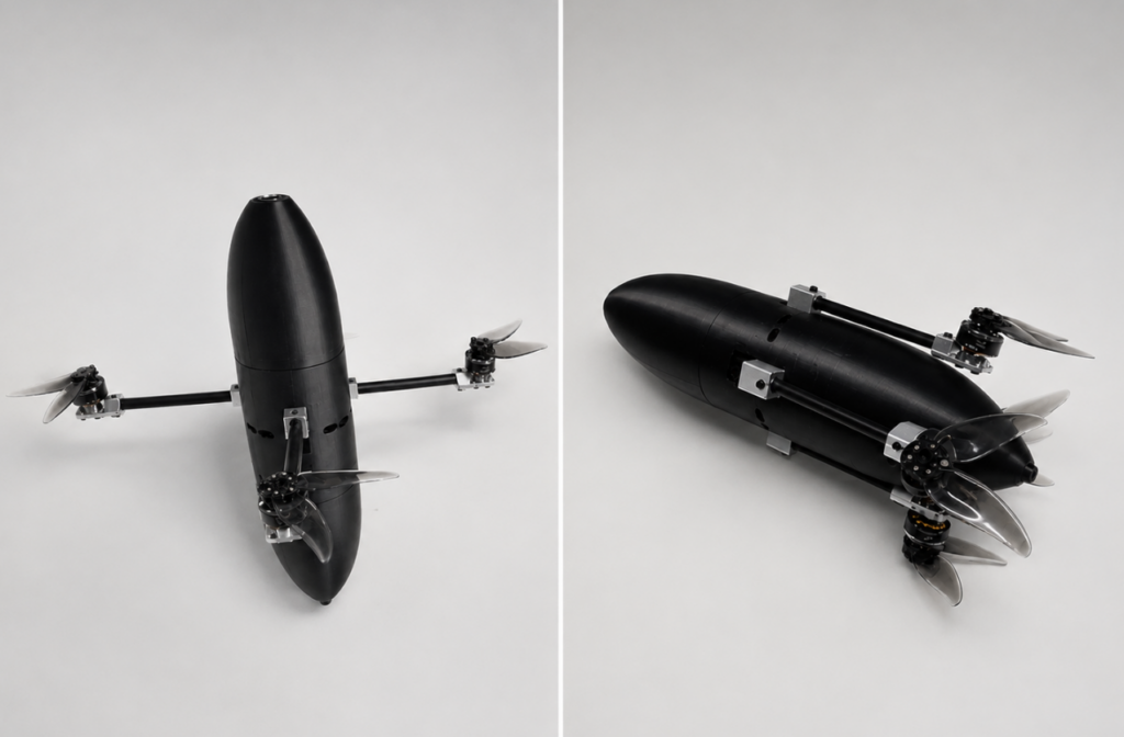 Seeker Folding Arms Drone Side x Side