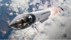 Graphic illustration of a Long Wall Cyclops low-cost midcourse defense interceptor. (Image: Long Wall)